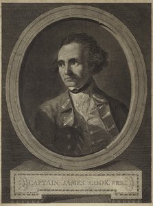 Portrett av kaptein James Cook (gravering) av William (after) Hodges
