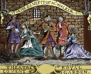The Beggar's Opera av John Gay (gravering)