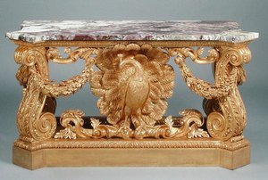 Bord, ca. 1735 (utskåret forgylt tre) av William (after) Kent