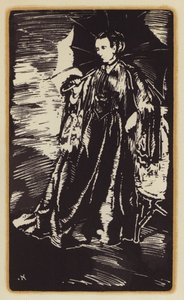 Illustrasjon for Memoirs of a Fox-Hunting Man av Siegfried Sassoon (tresnitt) av William (after) Nicholson