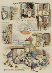 Bondens datter (chromolitho)