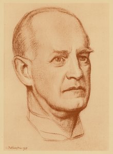 Portrett av John Galsworthy (lito) av William (after) Rothenstein