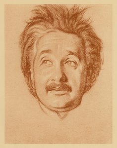 Portrett av professor Albert Einstein (lito)