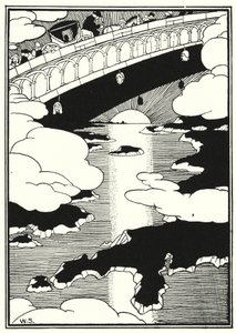 Illustrasjon for eventyrene til Baron Munchausen (gravering)