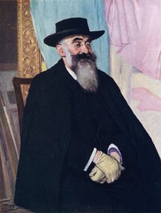 Portrett av Lucien Pissarro (farge litho)