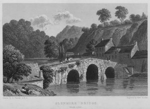 Glenmire Bridge, nær Cork (gravering) av William (after) Westall