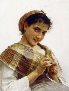 En bretonsk jente, 1889 av William Adolphe Bouguereau