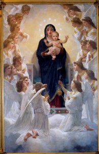 Jomfruen med engler, av William Adolphe Bouguereau (1825-1905) 1900 av William Adolphe Bouguereau