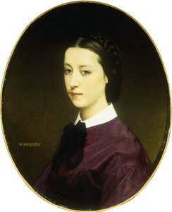 Portrett av en ung dame av William Adolphe Bouguereau