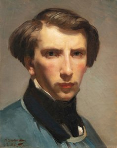 Selvportrett (olje på lerret) av William Adolphe Bouguereau