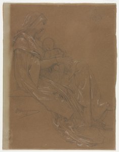 Jomfruen og barnet av William Adolphe Bouguereau