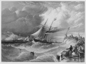 Dover, The Landing of Prince Albert, fra bildet i Royal Collection (gravering)