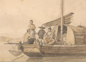 Fiskere på en søppel av William Alexander