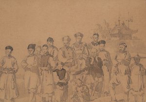 Gruppe kinesere av William Alexander