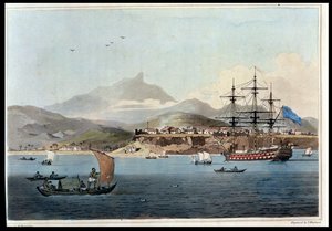 Porto Praya på øya St. Jago, plate 4 fra 