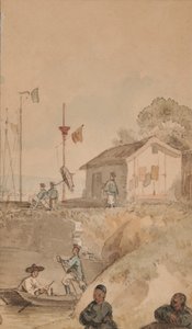 Elvebåt i Kina, november av William Alexander