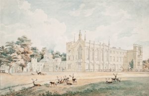 Utsikt fra sørvest, Cassiobury, Hertfordshire av William Alexander