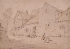 Landsbyscene, Kent av William Alexander
