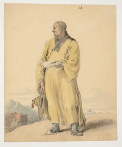 WD 961 f.53, Portrait of a Lama, eller Bonze av William Alexander
