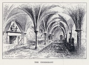 The Undercroft (gravering) av William Alexander Ansted