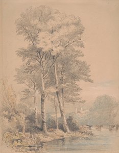 Llandovery Castle, Sør-Wales av William Alfred Delamotte