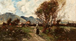 Homeward Bound (olje på lerret) av William Alfred Gibson