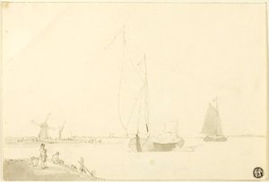Nederlandsk kystscene av William Anderson