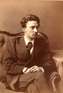 Portrett av forfatteren Vsevolod Mikhailovich Garshin (sepia-bilde) av William Andreevich Carrick
