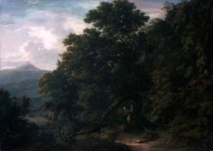 Utsikt over Powerscourt Demesne (olje på lerret) av William Ashford