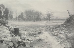 Uten tittel Vinterlandskap, ca. 1900. av William B. Post