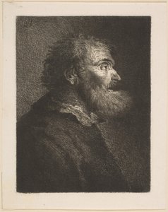 En gammel mann i profil, 1761.