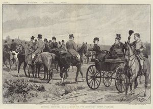Hunting Sketches, a Meet of the Quorn på Ashby Folville