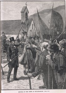 Muster of the Irish at Mullinahone, illustrasjon fra Cassells 