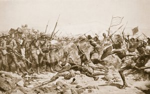 Slaget ved Abu Klea, 17. januar 1885, illustrasjon fra 