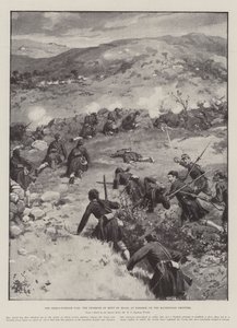 Den gresk-tyrkiske krigen, trefningen av Mont St Elias, ved Nazaros, på den makedonske grensen
