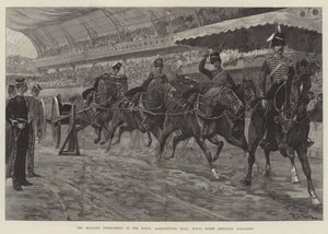 Militærturneringen i Royal Agricultural Hall, Royal Horse Artillery galopperende