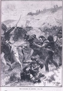 Fusiliers på Albuera av William Barnes Wollen