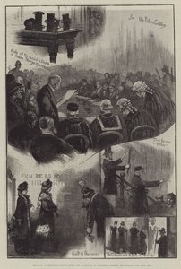 Valg av Representative Peers for Skottland, ved Holyrood Palace, Edinburgh av William Bazett Murray