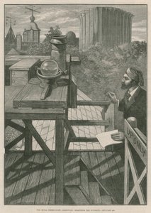 The Royal Observatory, Greenwich; Måling av solskinnet (gravering) av William Bazett Murray