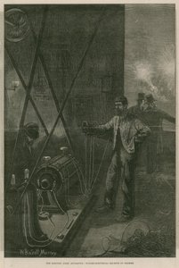 Det elektriske lyset: dynamo-elektrisk maskin fra Gramme av William Bazett Murray