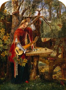 Fair Rosamond Alone in her Bower (olje på lerret) av William Bell Scott