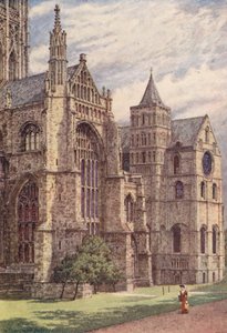 Sørsiden av katedralen, Canterbury (fargelitografi) av William Biscombe Gardner