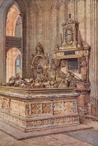 Krigerkapellet, Canterbury-katedralen, sett vestover (fargelitografi) av William Biscombe Gardner