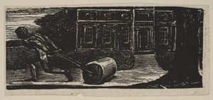 A Rolling Stone Is Ever Bare of Moss, fra Thorntons Pastorals of Virgil, 1821. av William Blake