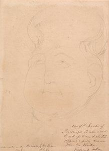 Et visjonært hode av William Blake