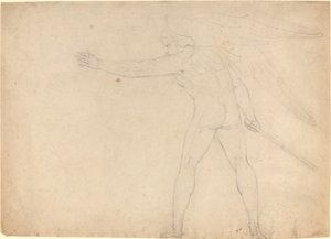 En stridende engel [recto] av William Blake