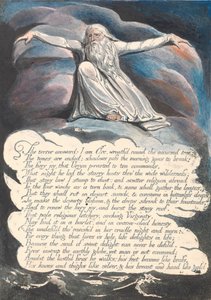 Amerika. En profeti, Plate 10, Terroren besvart.... av William Blake