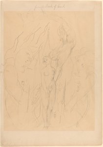En engel som lærer en datter av menn syndens hemmeligheter av William Blake