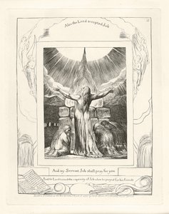 Og min tjener Job skal be for deg, 1825 av William Blake