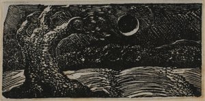 Blasted Tree and Flattened Crops, fra The Pastorals of Virgil av William Blake